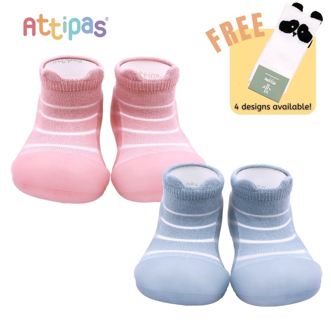 Attipas Baby Shoes - Bundle of 2 + FREE Baby Socks